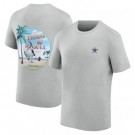 Men's Dallas Cowboys Tommy Bahama Gray Thirst & Gull T Shirt