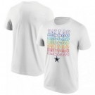 Men's Dallas Cowboys White City Pride T Shirt