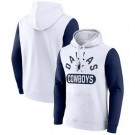 Men's Dallas Cowboys White Extra Point Pullover Hoodie