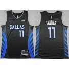 Men's Dallas Mavericks #11 Kyrie Irving Black 2025 City Sponsor Swingman Jersey