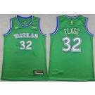 Men's Dallas Mavericks #32 Cooper Flagg Green Classic Sponsor Swingman Jersey
