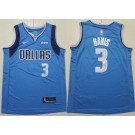 Men's Dallas Mavericks #3 Anthony Davis Blue Sponsor Swingman Jersey