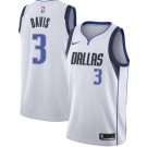 Men's Dallas Mavericks #3 Anthony Davis White Heat Press Jersey