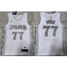 Men's Dallas Mavericks #77 Luka Doncic White 2024 City Swingman Jersey