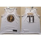 Men's Dallas Mavericks #77 Luka Doncic White Gold Icon Swingman Jersey