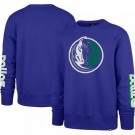 Men's Dallas Mavericks Blue City Edition Two Peat Headline Pullover Sweatshirt