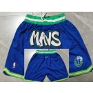 Men's Dallas Mavericks Blue Just Don Shorts