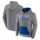 Men's Dallas Mavericks Gray Off The Bench Color Block Pullover Hoodie