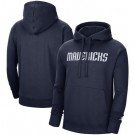 Men's Dallas Mavericks Navy Statement Edition Fleece Pullover Hoodie