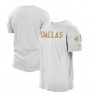 Men's Dallas Mavericks White City Printed T Shirt 211033