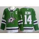 Men's Dallas Stars #14 Jamie Benn Green Authentic Jersey