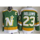 Men's Dallas Stars #23 Brian Bellows Green Throwback Jersey