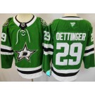 Men's Dallas Stars #29 Jake Oettinger Green Authentic Jersey