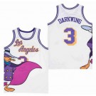 Men's Darkwing Duck #3 Darkwing White Basketball Jersey