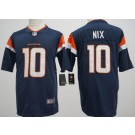 Men's Denver Broncos #10 Bo Nix Limited Blue 2024 Vapor Jersey