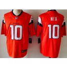 Men's Denver Broncos #10 Bo Nix Limited Orange 2024 Vapor Jersey