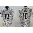 Men's Denver Broncos #10 Bo Nix Limited Arctic Camo 2024 Salute to Service Jersey