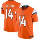 Men's Denver Broncos #14 Courtland Sutton Limited Orange 2024 FUSE Vapor Jersey