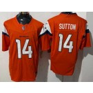Men's Denver Broncos #14 Courtland Sutton Limited Orange FUSE Vapor Jersey