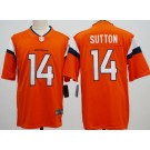 Men's Denver Broncos #14 Courtland Sutton Limited Orange Vapor Jersey