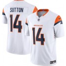 Men's Denver Broncos #14 Courtland Sutton Limited White 2024 FUSE Vapor Jersey