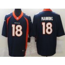 Men's Denver Broncos #18 Peyton Manning Limited Navy Vapor Untouchable Jersey