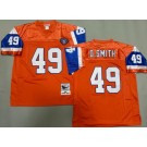 Men's Denver Broncos #49 Dennis Smith Orange 75th 1994 Throwback Jersey