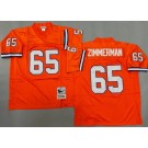 Men's Denver Broncos #65 Gary Zimmerman Orange Throwback Jersey