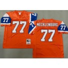 Men's Denver Broncos #77 Karl Mecklenburg Orange 1994 Throwback Jersey