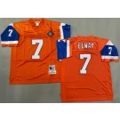 Men's Denver Broncos #7 John Elway Orange 75th 1994 Throwback Jersey