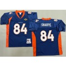 Men's Denver Broncos #84 Shannon Sharpe Navy Throwback Jersey