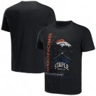 Men's Denver Broncos Black NFL x Staple World Renowned T Shirt