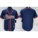 Men's Denver Broncos Blank Navy Baseball Jersey