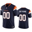 Men's Denver Broncos Customized Limited Navy FUSE Vapor Jersey