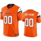 Men's Denver Broncos Customized Limited Orange FUSE Vapor Jersey