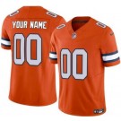 Men's Denver Broncos Customized Limited Orange Throwback FUSE Vapor Jersey