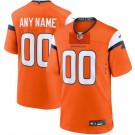 Men's Denver Broncos Customized Limited Orange Vapor Jersey