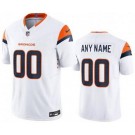 Men's Denver Broncos Customized Limited White FUSE Vapor Jersey