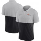 Men's Denver Broncos Gray Black Patchwork Polo