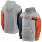 Men's Denver Broncos Gray Heathered Heritage Tri Blend Pullover Hoodie