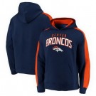 Men's Denver Broncos Navy Game Time Arch Pullover Hoodie