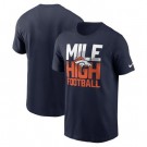 Men's Denver Broncos Navy Mile High Local Essential T Shirt