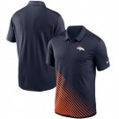 Men's Denver Broncos Navy Orange Vapor Performance Polo