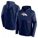 Men's Denver Broncos Navy Shade Defender Raglan Pullover Hoodie