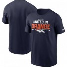 Men's Denver Broncos Navy United In Orange Local Essential T Shirt