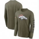 Men's Denver Broncos Olive 2022 Salute To Service Long Sleeve T Shirt