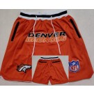 Men's Denver Broncos Orange Just Don Shorts