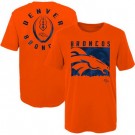 Men's Denver Broncos Orange Liquid Camo Logo T Shirt