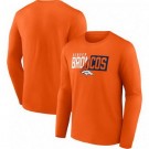 Men's Denver Broncos Orange NFL x Bud Light Long Sleeve T Shirt