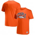 Men's Denver Broncos Orange NFL x Staple Logo Lockup T Shirt